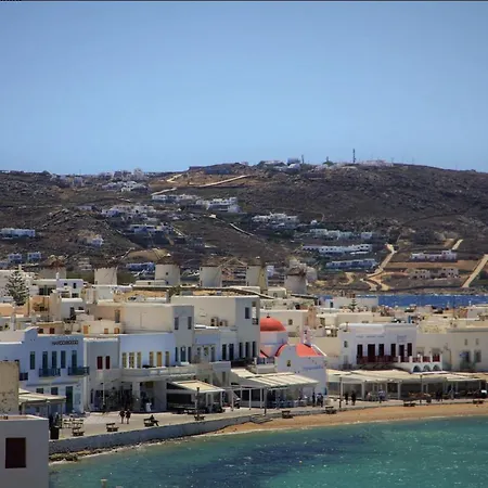 Alojamento de Acomodação e Pequeno-almoço Yalos Sunset View Private Mykonos Town