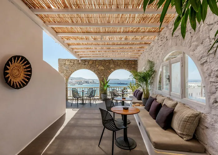 ベッド・アンド・ブレックファスト Yalos Sunset View Private Mykonos Town